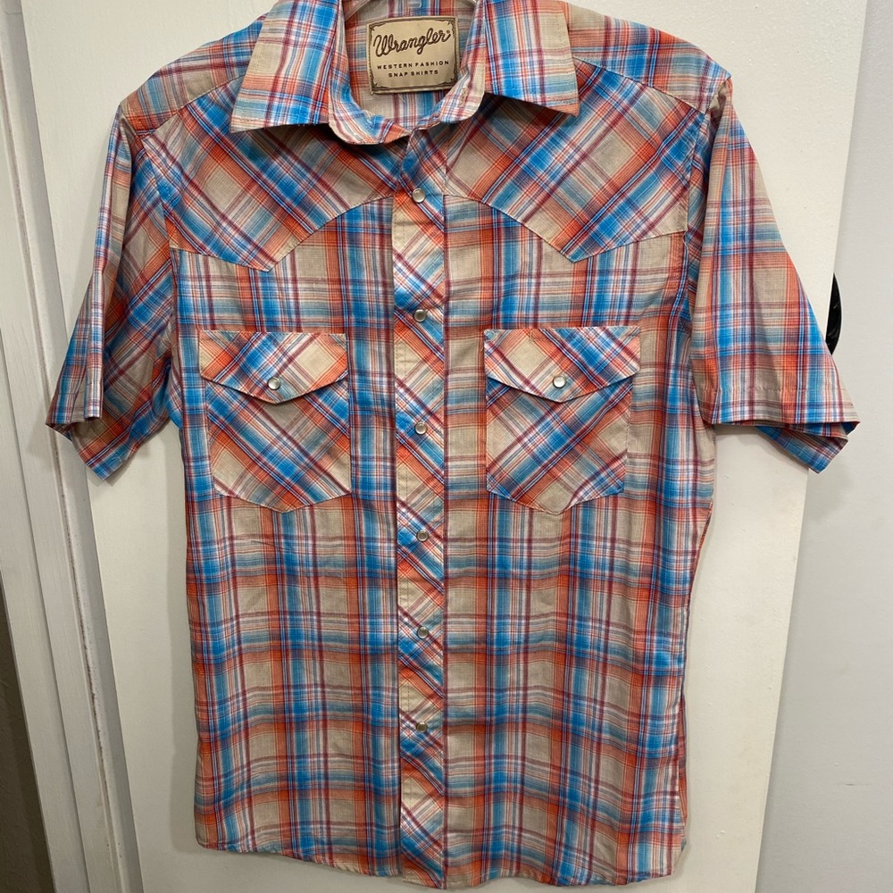 Wangler Plaid Snap Button Shirt